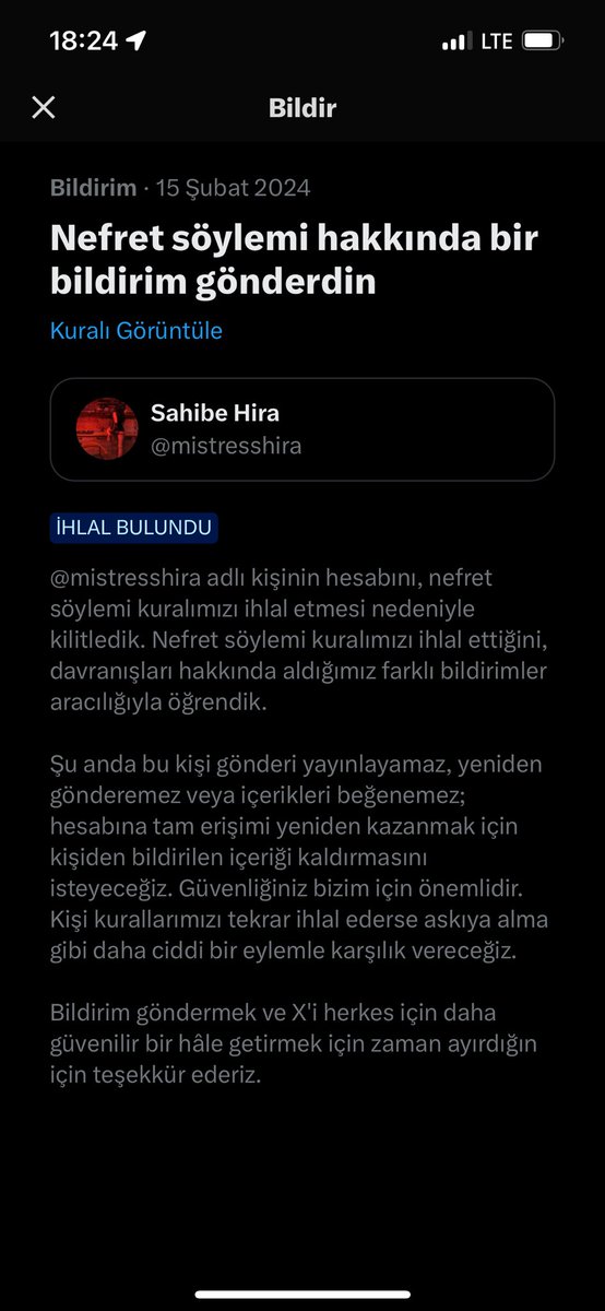 SGuvenlik35's tweet photo. Benimle konuşurken biraz üslup. Takipçilerinize güvenmeyiniz. @mistresshira https://t.co/QzOEehOKiP