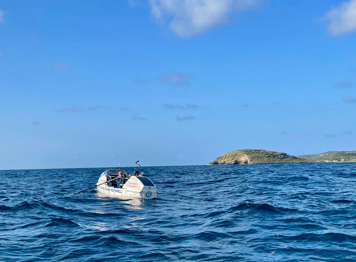 FRANK!🧡

This is our first sighting of Frank after 64 days rowing across the Atlantic. The media team at <a href="/toughestrow/">World's Toughest Row</a> shared this lovely photo of the final miles to the finish line. 

Over £252,800 raised so far!! If you can, please support him:
justgiving.com/campaign/frank…

-HQ