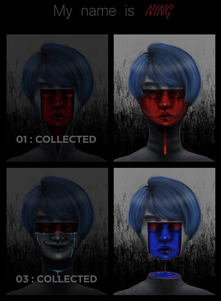 If this's our first time meeting, which face should I show to you?....

HELLO, "MY NAME IS" ning🫀
And this's my self-portrait collection.

"Look at me more, you may see your true self in my eyes."

Reserve price 0.1 $eth

2 sold now🩸

Link ⬇️

#nftart #nftcollector