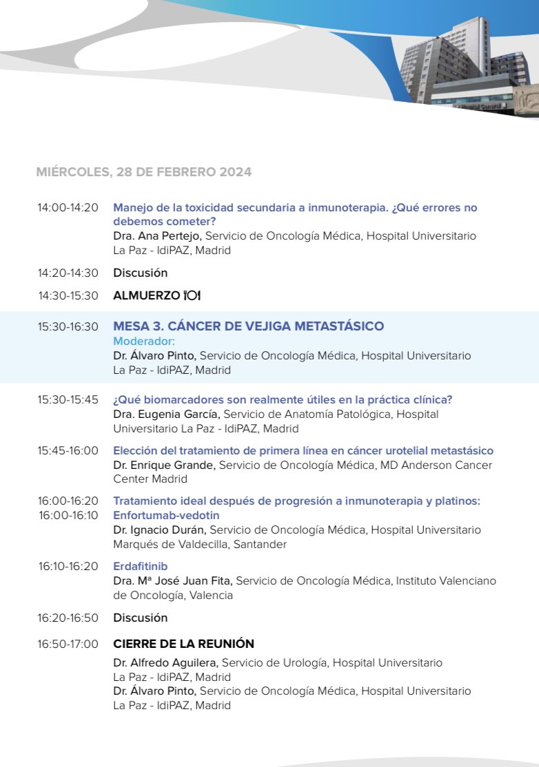 Te esperamos el 28 de febrero en la Jornada de Actualización en Uro-Oncología 2024, con una revisión multidisciplinar de las principales controversias en cáncer renal y urotelial. ¡No te lo pierdas! <a href="/GuardConsortium/">GUARD Consortium</a>