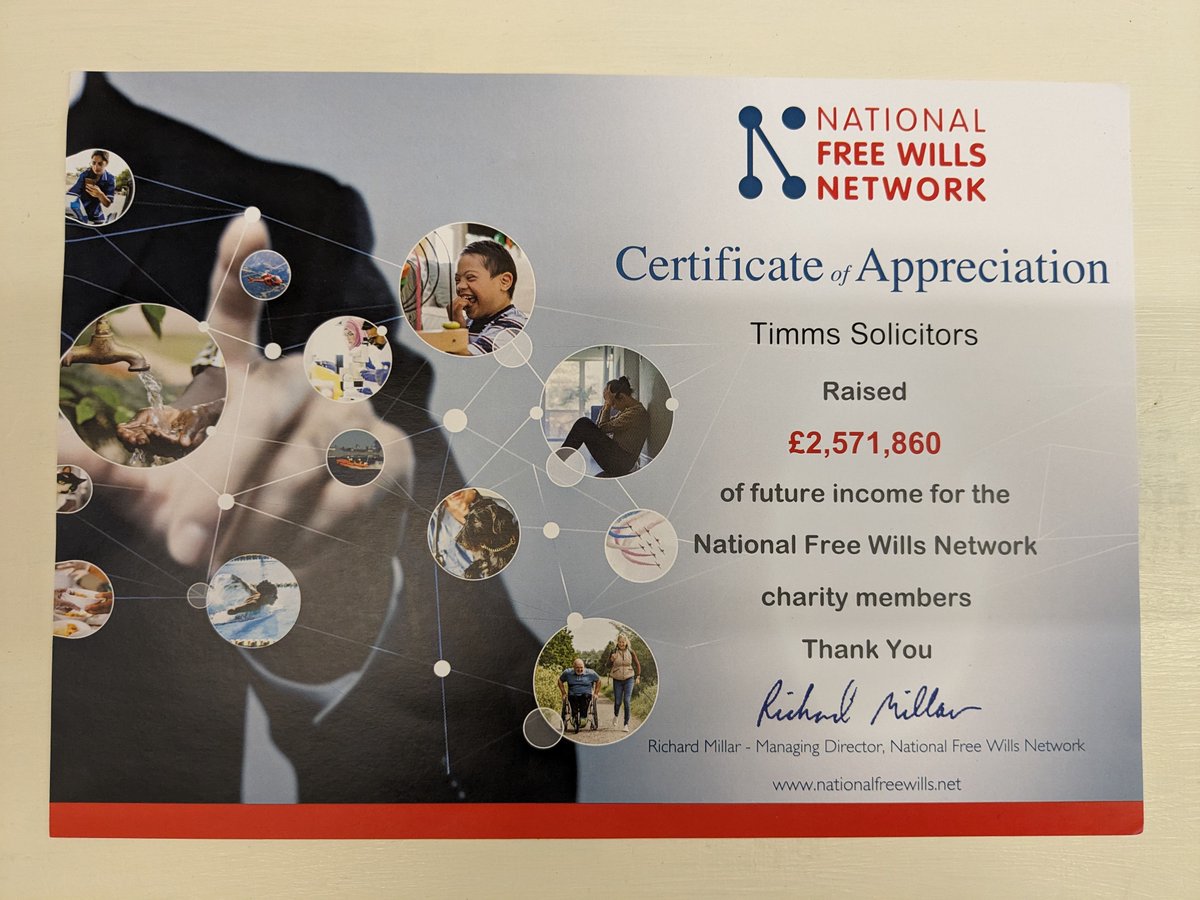 Timms-Law (@timmslaw) on Twitter photo We are delighted to share that we have raised over £2.5m of future income for National Free Wills Network charity members <a href="/NFWNetwork/">National Free Wills Network</a> We are delighted to share that we have raised over £2.5m of future income for National Free Wills Network charity members <a href="/NFWNetwork/">National Free Wills Network</a>