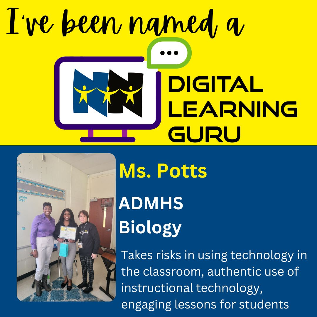 NNPS ITC Team (@nnpsitc) on Twitter photo Congratulations to the 2024 Digital Learning Gurus from Achievable Dream Middle/High School! <a href="/nnschools/">Newport News Schools</a> <a href="/OfficialDLDay/">Digital Learning Day</a> <a href="/NNPSDTAL/">NNPS Department of Teaching and Learning</a> #nnpsdlday Congratulations to the 2024 Digital Learning Gurus from Achievable Dream Middle/High School! <a href="/nnschools/">Newport News Schools</a> <a href="/OfficialDLDay/">Digital Learning Day</a> <a href="/NNPSDTAL/">NNPS Department of Teaching and Learning</a> #nnpsdlday