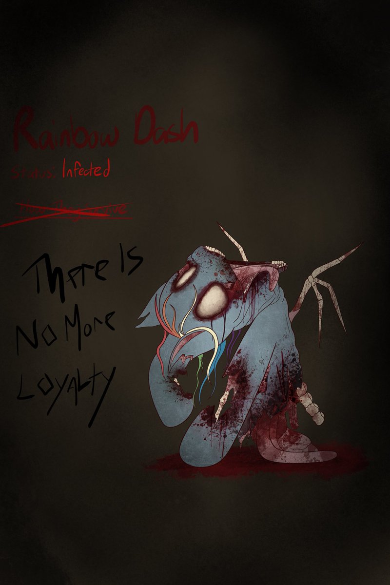 DistoredDreams's tweet photo. The infected 

#mlp #mlpinfectionau #infectionau #horror #mlphorror #rainbowdash #applejack https://t.co/U2ZclglufL