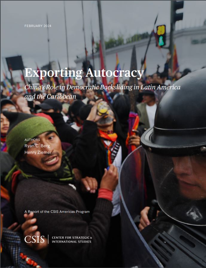 Have Chinese economic, diplomatic, security, and political activities contributed to democratic backsliding in LAC? 'Exporting Autocracy: China’s Role in Democratic Backsliding in Latin America and the Caribbean,' is now available at: csis.org/analysis/expor…