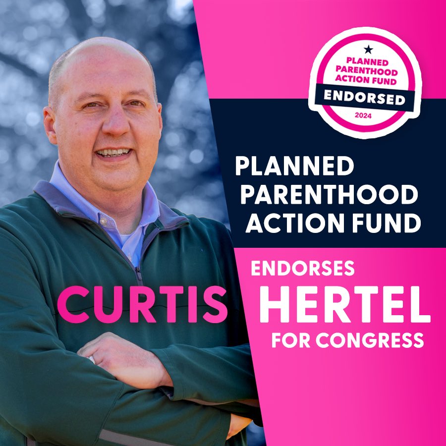 CurtisHertelJr's tweet photo. Honored to be endorsed by @PPact in my campaign! 

As anti-abortion extremists like my opponent continue to push for a nationwide abortion ban, standing up for abortion rights is more important now than ever. https://t.co/8bQufJwqLS
