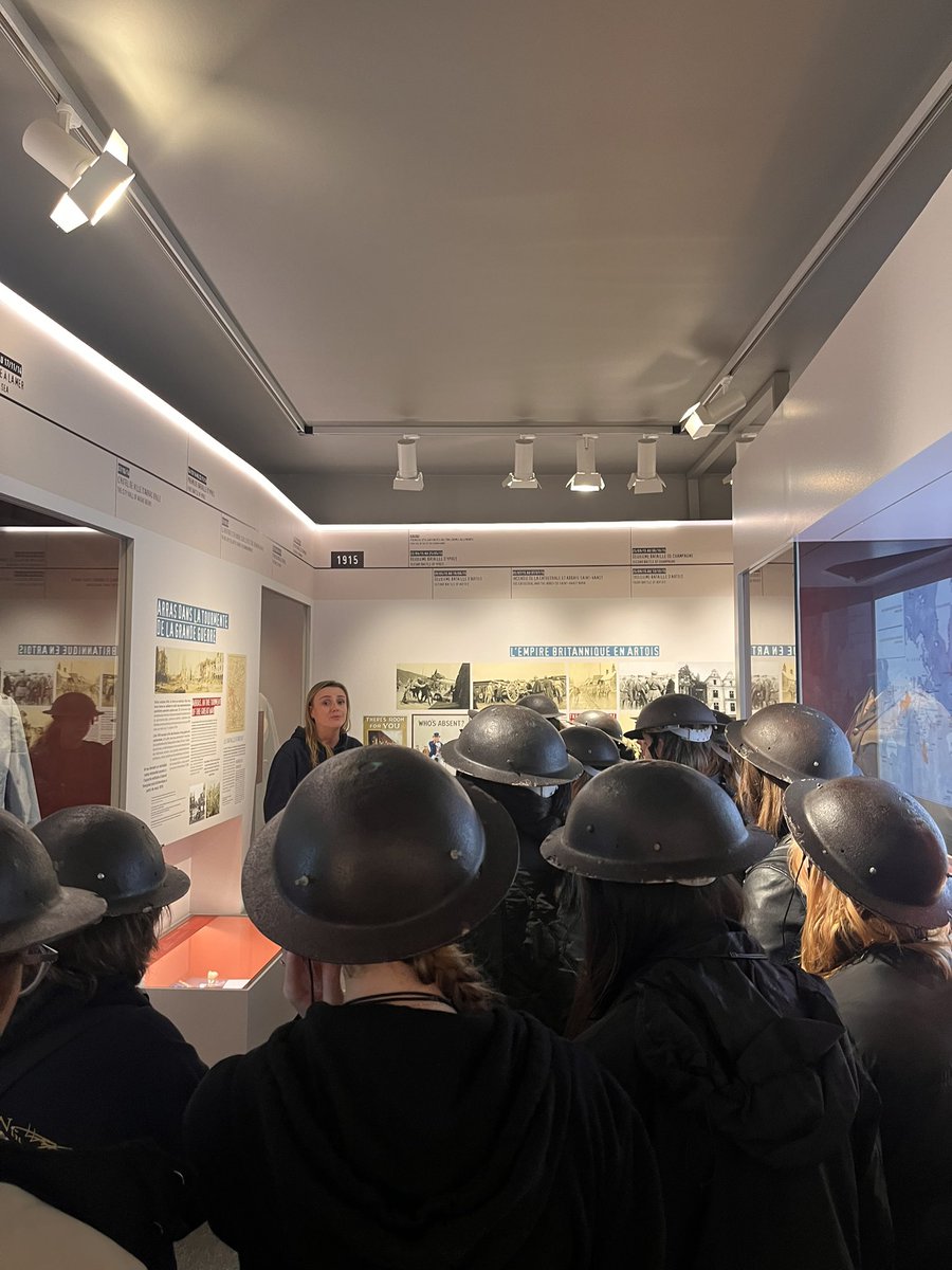 Day 2 - Stop No.3 - Wellington Quarry🪨 Students went 20ft underground to explore where 1500 soldiers lived during  the Battle of Arras. A city under a city. #MalbankBelgium2024🇧🇪