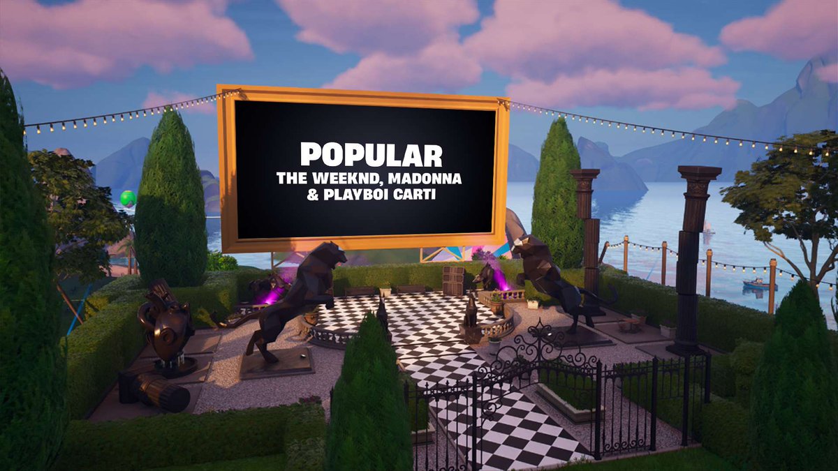 MejorRato's tweet photo. La temporada 1 de Fortnite Festival esta lleganfo a su fin y con ella se va Theweeknd, pero nos deja una última sorpresa antes del final de la fiesta, el video musical para la canción "Popular" (hecha por theweeknd, Playboi carti y Madonna) hará un debut exclusivo en Fortnite https://t.co/JM1ryiFbpt