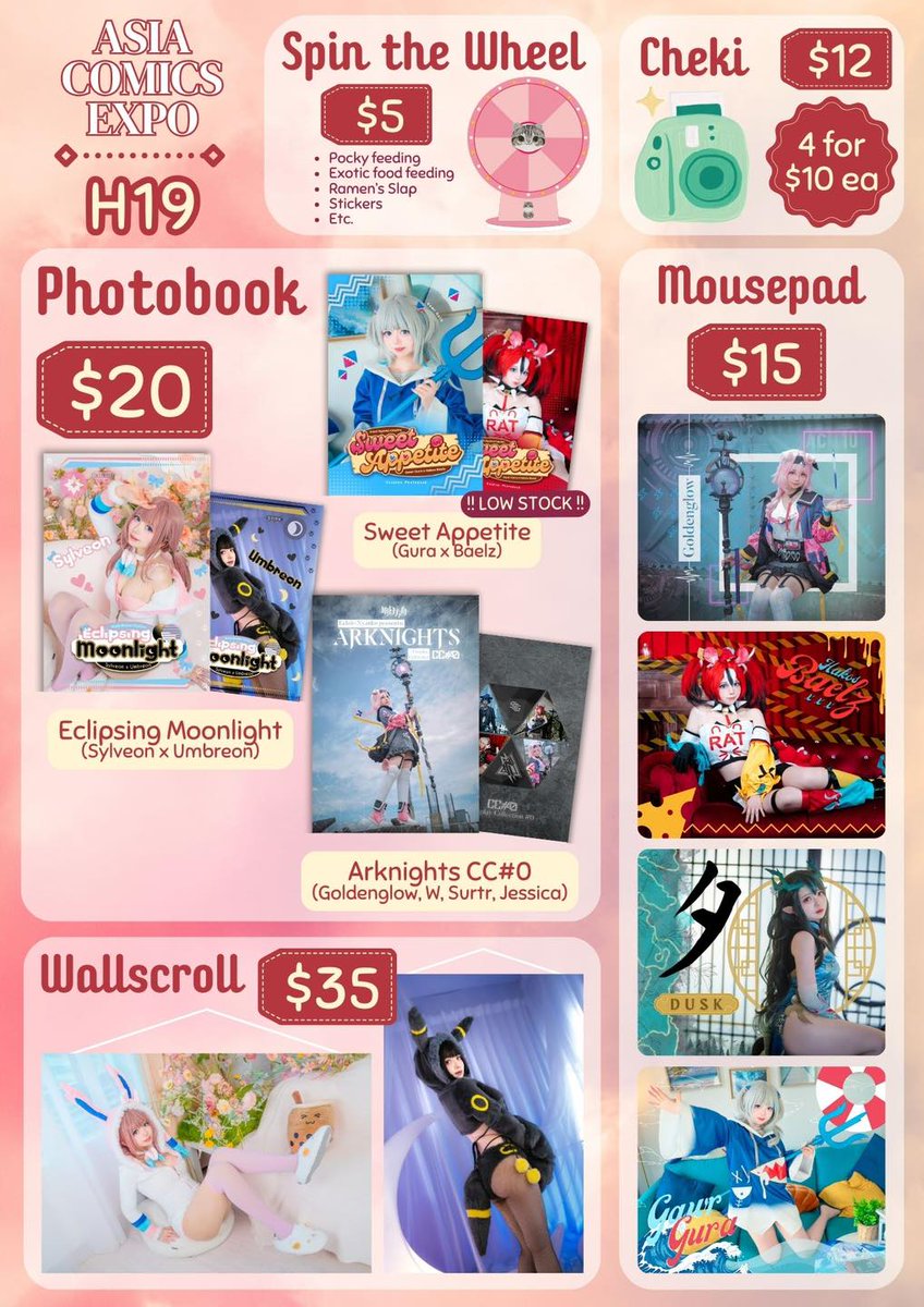 eclairnyan_cos's tweet photo. Hellooooooooo >w<
I forgot to announce here,
I will be boothing in Singapore for the first time @ Asia Comics Expo 002, this weekend 17-18th Feb, Suntec Hall 404 Singapore!!! Please come support me 📷📷 I’m nervous 📷📷📷📷
See youuuuuu sooonn >w< 📷📷 https://t.co/iieN6M9fjK