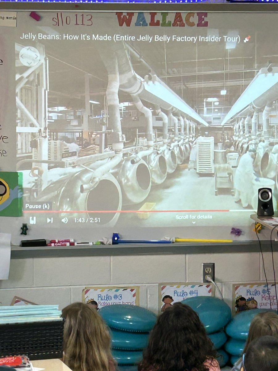 Cherokee first graders are enjoying their virtual field trip to a jelly bean factory! #JCSDLD2024