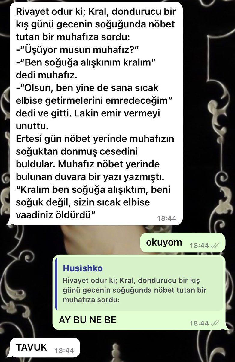 tavuk yapıcam deyip yapmadım diye kardeşimin attığı mesaja bakın sşsşwwşwşdşwlwşw