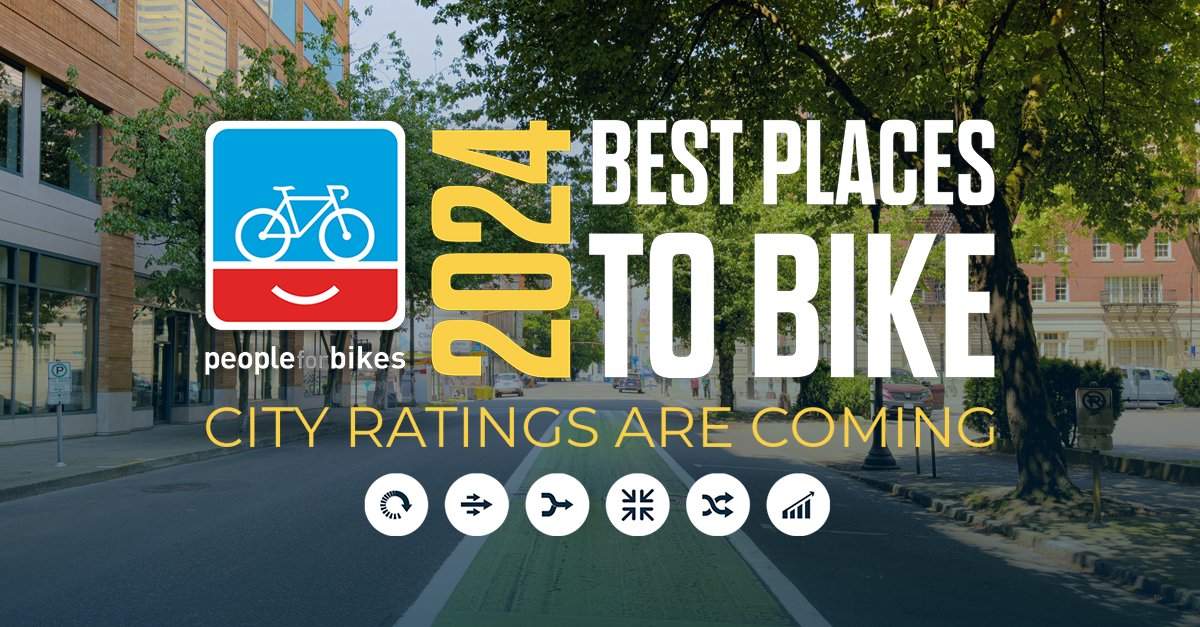 Tell us about biking in your city! PeopleForBikes’ City Snapshot is an open feedback form where you can provide information to improve the accuracy of your city’s score in our 2024 City Ratings. Follow the link & fill out your City Snapshot by February 26: peopleforbikes.org/take-action/ci…