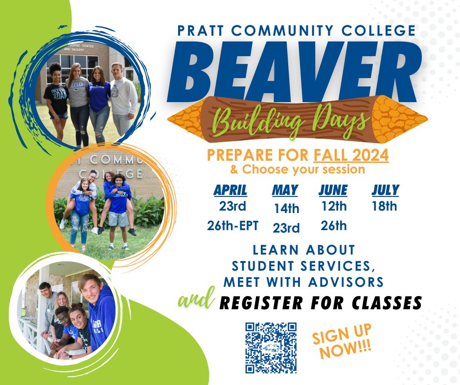 Beaver Building Day Registration is Now OPEN!!!
Let us help you build your future as a PCC Beaver!!
#BeaverNation