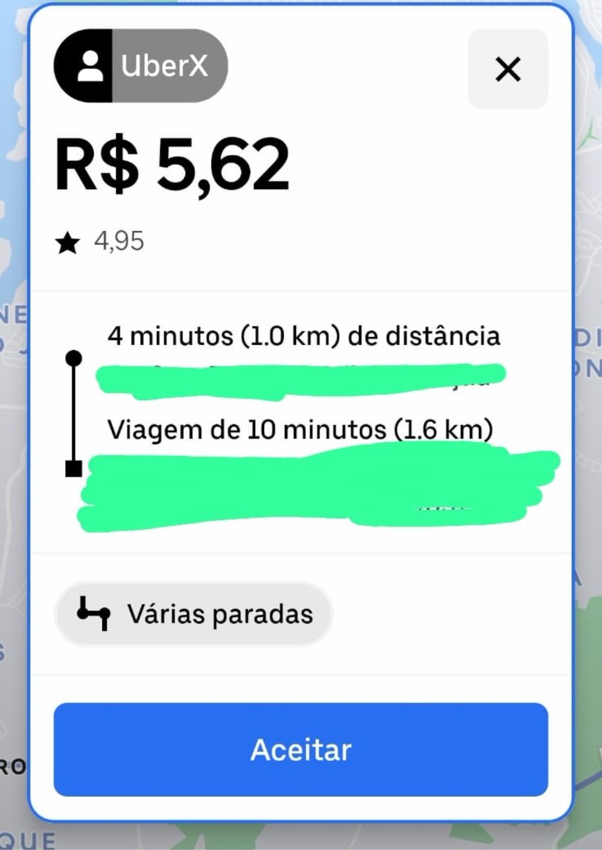 AgraVictor's tweet photo. Cada dia mais difícil manter a taxa de aceitação na @Uber_Brasil alta 
Tem vezes que o tempo até o embarque é maior ainda https://t.co/TPes1SAAdb