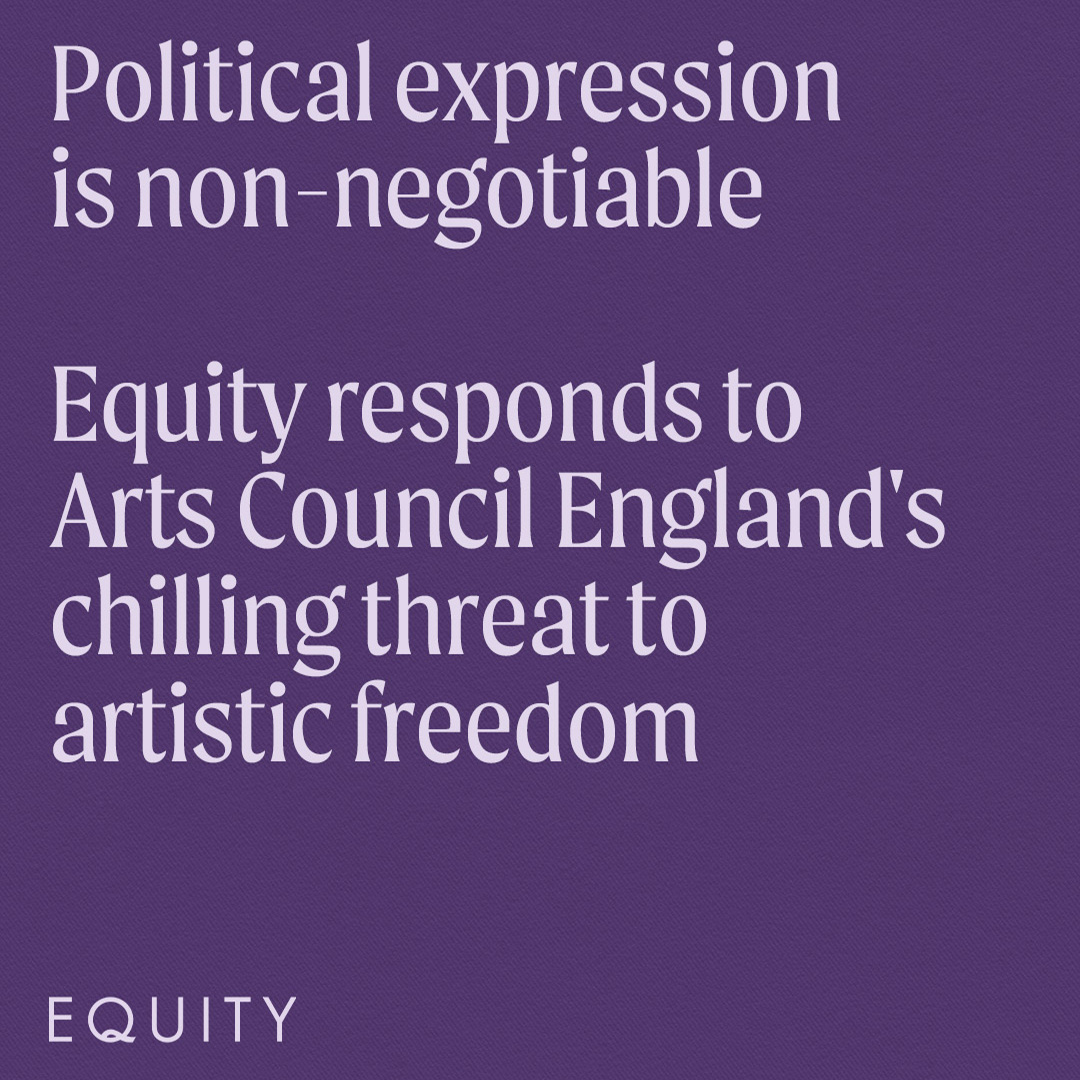 1/7 We are deeply concerned that Arts Council England’s new guidance for funded organisations will censure the freedom of expression of arts institutions and gag artists, especially those working in the activist or political space.