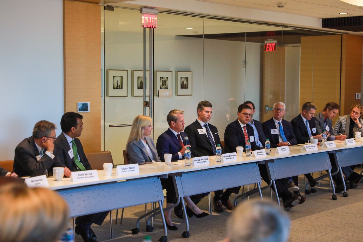 Marty and I appreciated speaking with business and community leaders at the <a href="/atlchamber/">Metro ATL Chamber</a> meeting today. Georgia’s business community is a strong partner, and we’re working hard to maintain our unprecedented economic success and a workforce that’s ready for the jobs of tomorrow.