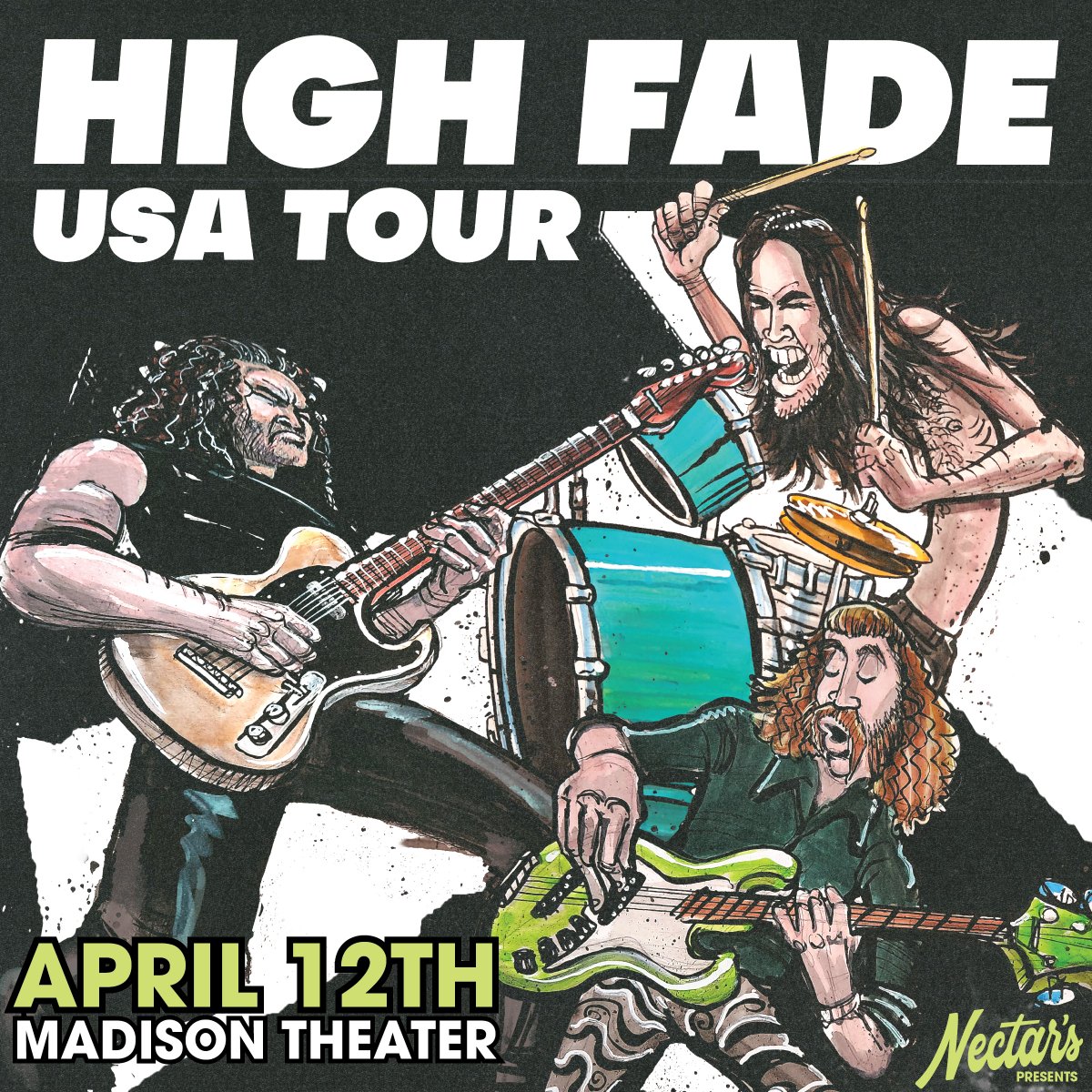 🚨Madison Live Show Announcement🚨
🎸 <a href="/highfademusic/">High Fade</a> 
📅 Friday, April 12
🎟️ On Sale @ Noon: ticketmaster.com/event/1600604E…