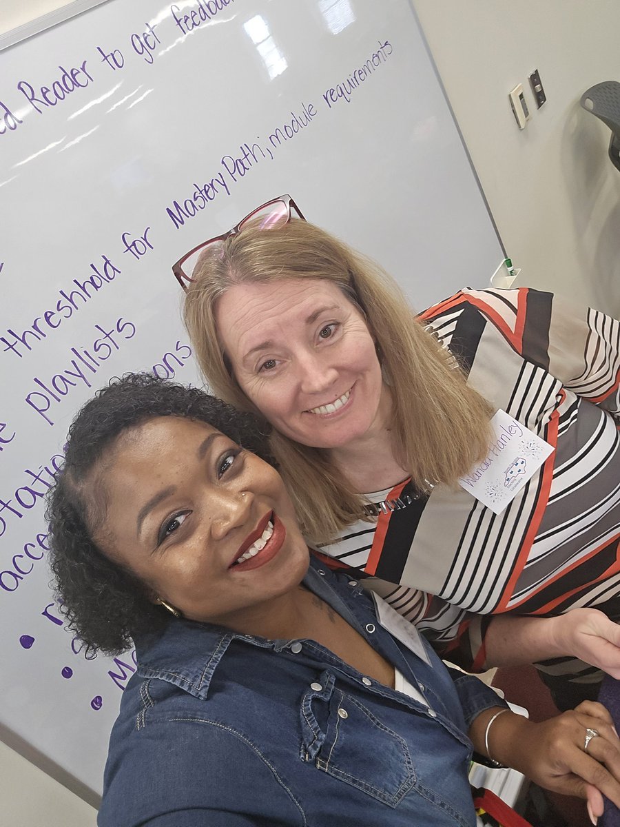 With my pal Wanda Hanley . We are behaving......mostly #NCDPIDTL North Carolina Coaching Collaborative #NCCoachingCohort #EastCentral #NCISTE #NCTIES24