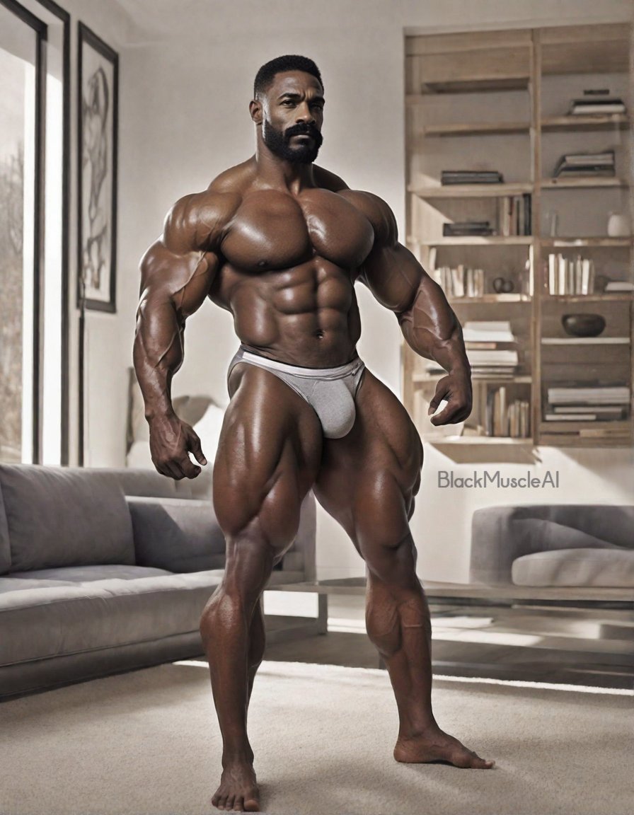 Overall 0215 - 2 #aimuscle #aihunk #blackmuscleai