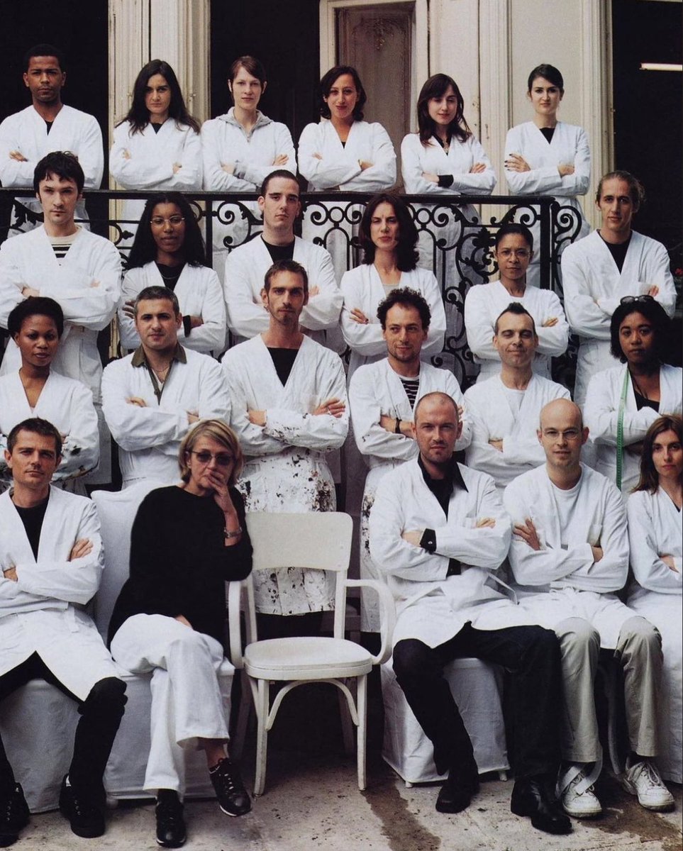 Margiela Staff Photo with an empty seat left for Martin (2001)