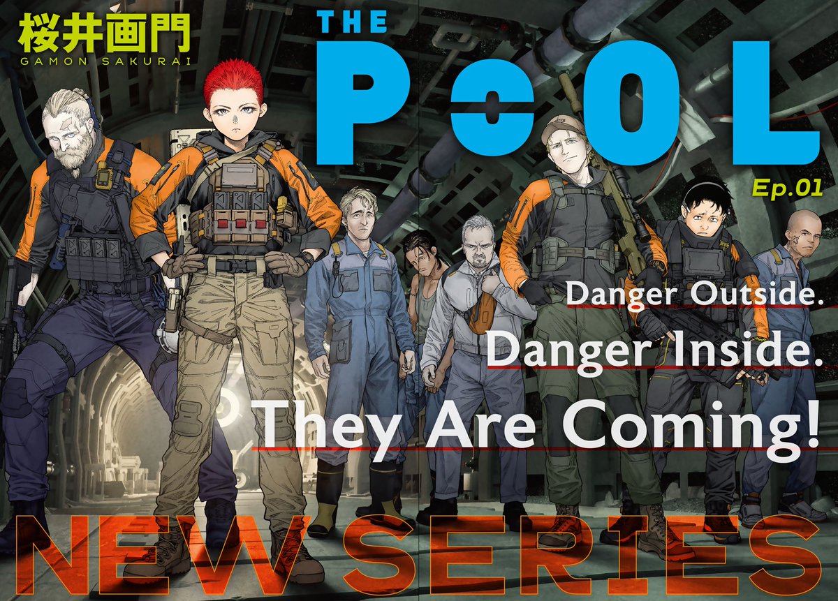 aaahh didn't know someone already translated Gamon Sakurai's new manga! nice to see him back 😤
#thepool