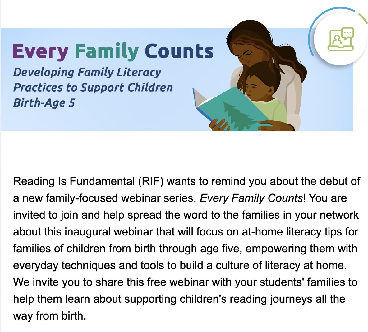 β€πππ. (@kithebun) on Twitter photo Cullman City Families: There is a free webinar provided by Reading is Fundamental on how to develop literacy practices at home for children from birth to age 5. Register at the link below. <a href="/cullmanprimary/">Cullman City Primary</a> <a href="/wescullman/">West Elementary</a> <a href="/EastElemCCS/">EastElementary</a> #CCSReads
us02web.zoom.us/webinar/regist⦠Cullman City Families: There is a free webinar provided by Reading is Fundamental on how to develop literacy practices at home for children from birth to age 5. Register at the link below. <a href="/cullmanprimary/">Cullman City Primary</a> <a href="/wescullman/">West Elementary</a> <a href="/EastElemCCS/">EastElementary</a> #CCSReads
us02web.zoom.us/webinar/registβ¦
