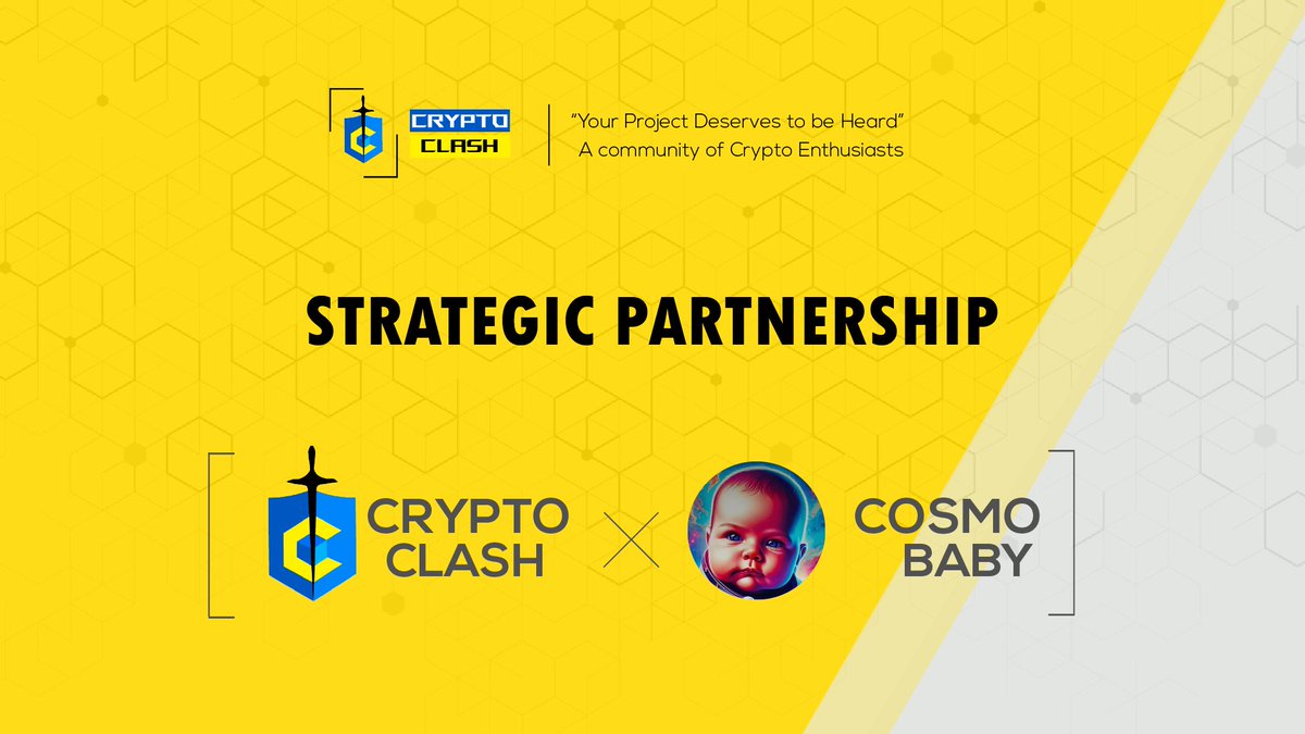 CryptoClash1's tweet photo. π We've partnered with Cosmo Baby, a Meme token ready to revolutionize the crypto world!
Stay tuned for exclusive updates, AMA sessions, and promotions!
β
For more details, visit Cosmo Baby's website.
https://t.co/RSjOWI9MKC
#CryptoClash #CosmoBaby #MemeTokens π https://t.co/wCTBEVZu1E