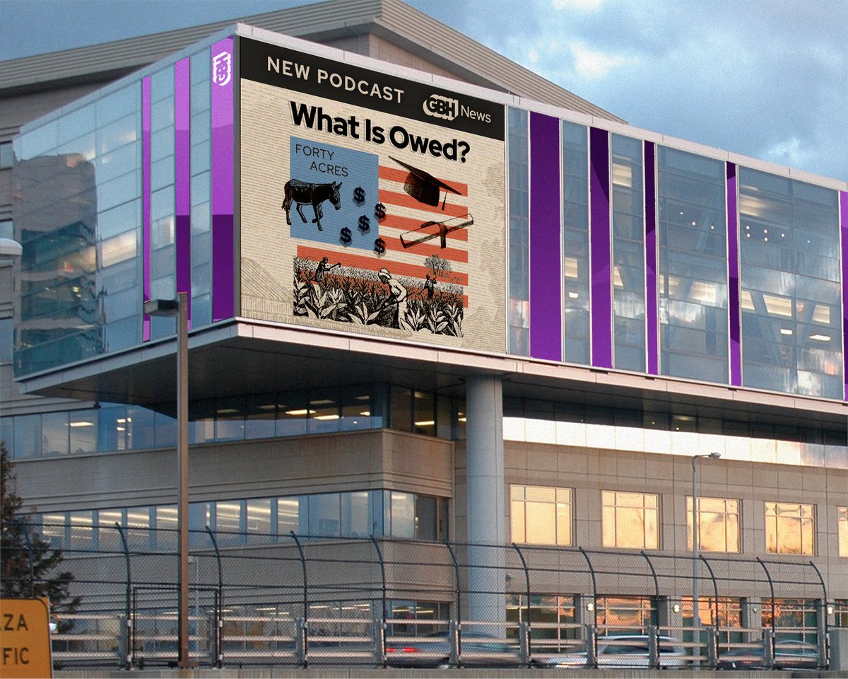 GBH's tweet photo. #WhatIsOwedPodcast from @GBHNews begins in Boston, a city with a complicated history. When the taskforce created to explore the idea of reparations is beset by problems, some residents start to wonder – is Boston really serious? 

First episode out now ➡️  https://t.co/oz0n4SdBZJ https://t.co/YlFVGLojiN