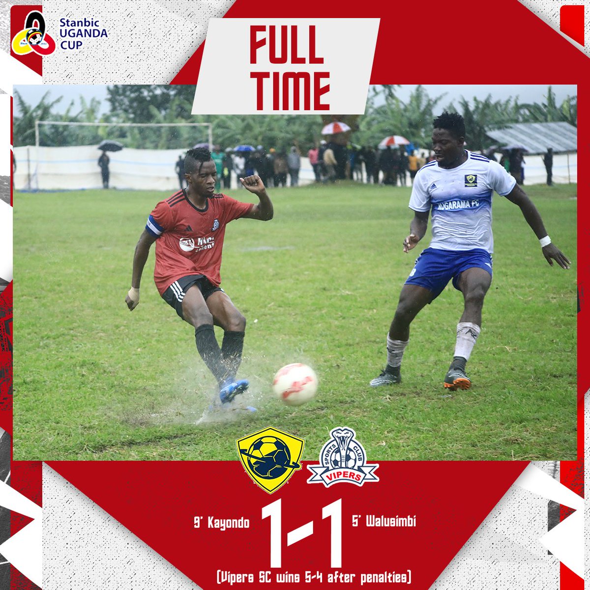 VipersSC's tweet image. The Venoms showed incredible character in tough heavy rain conditions to progress to the #StanbicUgandaCup Round of 16!🙌

⏹️ We experienced difficulties in bringing you updates b'se of the rain. Our sincere apologies. 🙏🏿

#VenomsUpdates || #OneTeamOneDream || #50thEdition ||