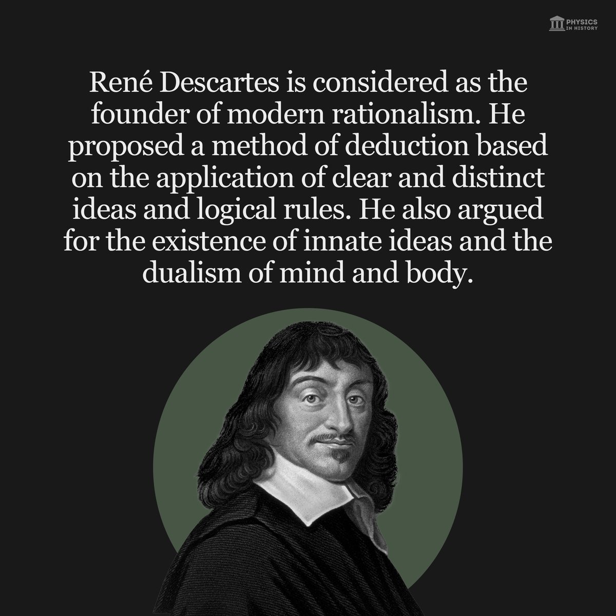 René Descartes devised the notation x, x², x³, x⁴,... for powers, and made the final break with the Greek tradition of admitting only the first, second, and third powers ('lengths,' 'areas,' and 'volumes') in geometry. After Descartes, geometers freely used powers higher than