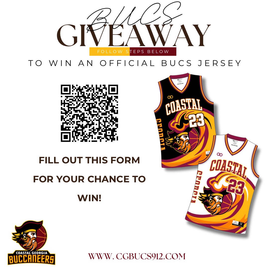 🚨🚨GIVEAWAY ALERT🚨🚨 

We need your feedback! Fill out this Questionnaire form for a chance to win a FREE Bucs Jersey!

Use QR Code or Click the Link Below or in the Bio!

docs.google.com/forms/d/e/1FAI…

Winner Announced Wednesday February 21st!

Deadline to enter 6pm Today!