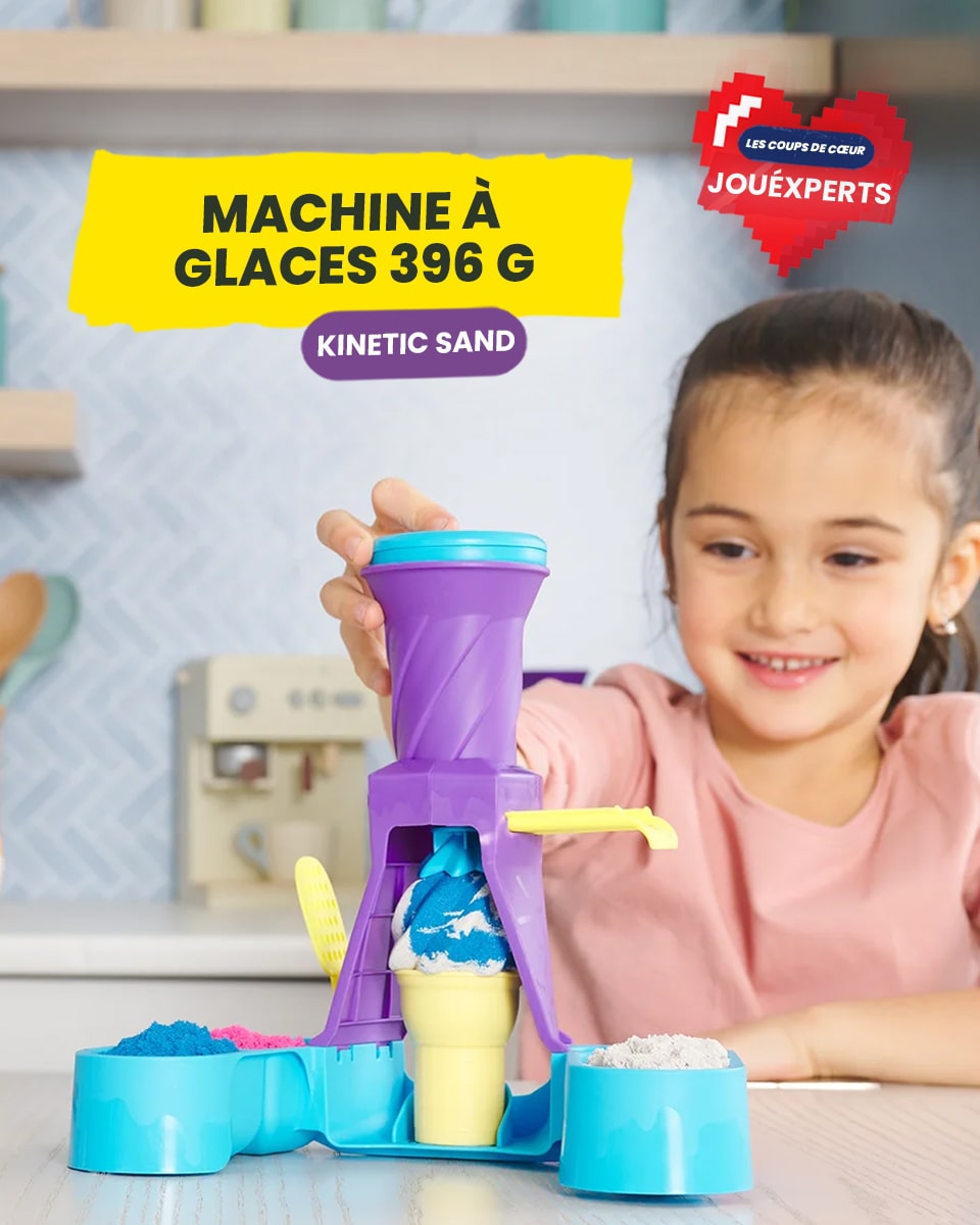 [LES COUPS DE ❤️ JOUÉXPERTS]

Chaque semaine, nous célébrons un jouet qui a attiré notre attention ! 👀 

Aujourd'hui, on vous présente la Machine à Glaces 396 G.🍦

Les enfants confectionnent leurs propres glaces grâce à ce kit unique. 🤩

Il est ici : fcld.ly/kineticsand
