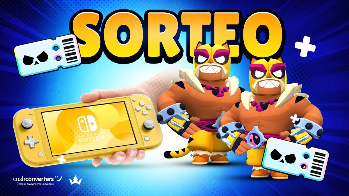 🎁 SORTEAZO EXPRES 🎁

¿Que mejor pareja que una Nintendo switch? EN EFECTO! 

SORTEAMOS UNA SWITCH (🇪🇦) , UN BRAWL PASS PLUS Y UNA SKIN. (🌍)

🍀 REQUISITOS 🍀
⭐ Dar RT 
⭐ Seguir a <a href="/CashConvertersE/">Cash Converters</a> 
⭐ Seguir a <a href="/BScomunidad__/">Community Games</a> 

¡Hasta el 23! SUERTEEE 🍀♥️