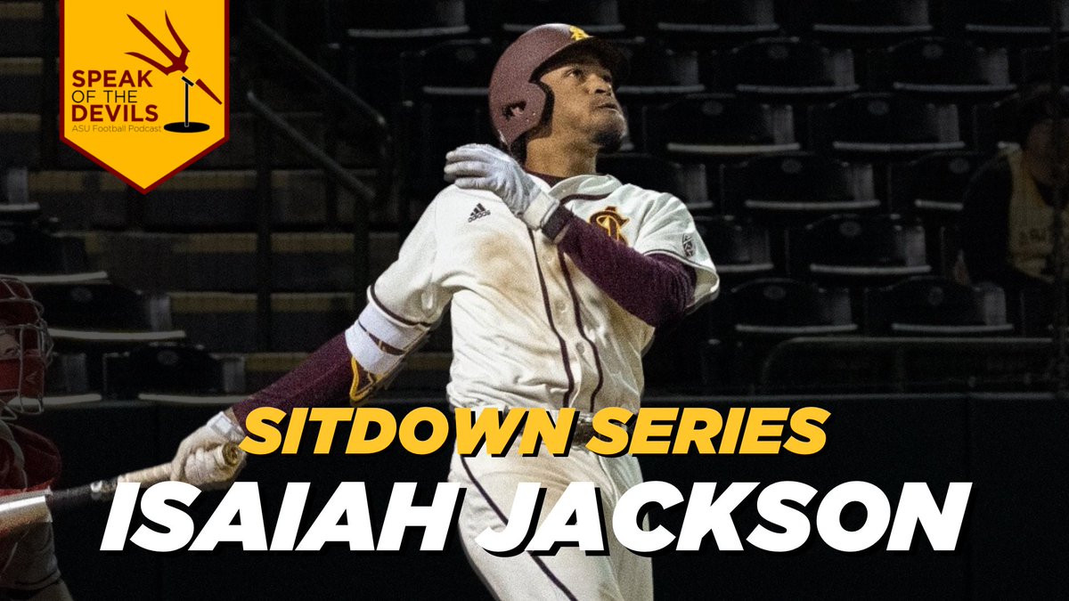 🚨 NEW @SotDPodcast 🚨 @ASU_Baseball CF @Jackson_Isaiah6 talks: - His journey - Year 1 lessons - Grifffey - Tighten the knot - Best pitches & more… Stream bit.ly/49sciZc Apple apple.co/3apdTjp Spotify spoti.fi/3UGyR4C YouTube youtu.be/glwwK3rPI1k