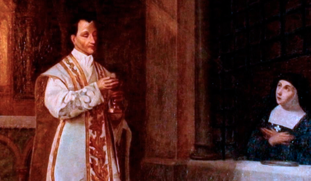 eignaciana's tweet photo. San Claudio de la Colombière es un santo jesuita que no se entiende sin la vida de Santa Margarita María de Alacoque. Su pasión por revelar el amor contenido en el Corazón de Jesús les llevó a comunicarnos la Buena Noticia, ¿de qué modo transmitimos nosotros este mensaje? https://t.co/hO6G1P1tF9