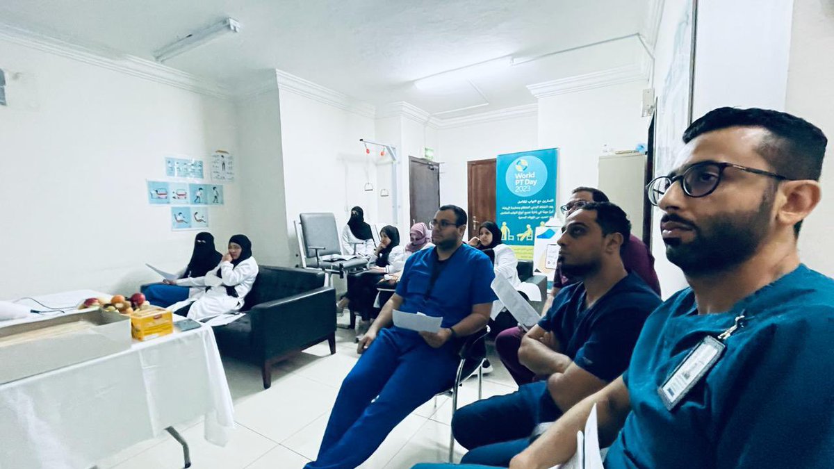 E1_AGH's tweet photo. سعياً لرفع مستوى جودة العلاج، أقام قسم العلاج الطبيعي بالمستشفى بالتعاون مع قسم العلاج الطبيعي بكلية محمد المانع للعلوم الطبية@machsCollege محاضرة تعليمية لمنسوبيه؛ و قدمت الأخصائية الاستاذة/ رانية آل سيف محاضرة  بعنوان
Differential diagnosis between neck pain and Angina https://t.co/WxR3bXmlDR