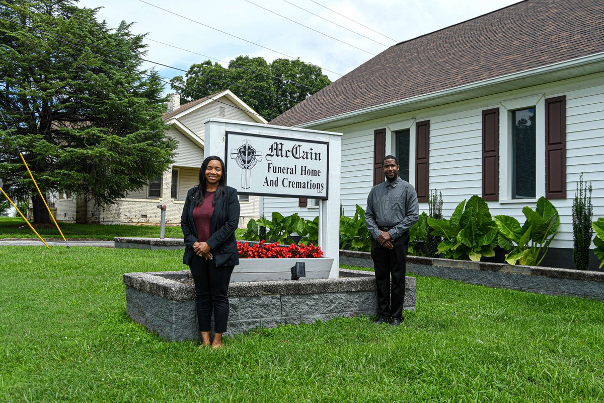 CornerSquare_CC's tweet photo. It's #BlackHistoryMonth, but entrepreneurs like Cody and Shaunda McCain are the future. Learn about how their work with CornerSquare led to the founding of a growing funeral services business in Morganton, NC. https://t.co/2Wgbbiy1pp #ruralcounts #NatlEshipWeek https://t.co/a9vsqDreVz