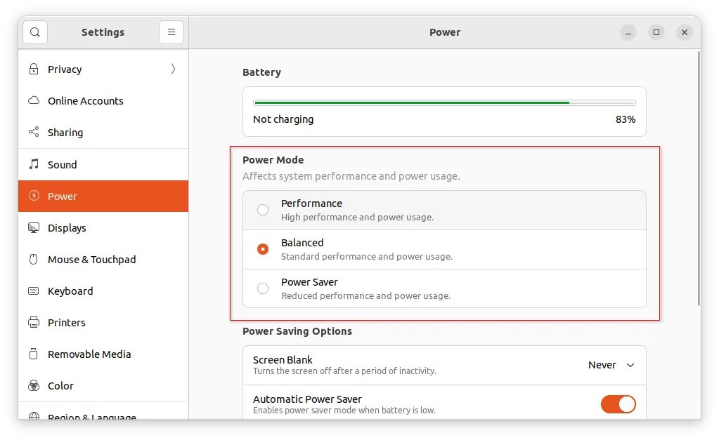 The power mode settings backend adds support for amdgpu panel power saving action.

ubuntuhandbook.org/index.php/2024…