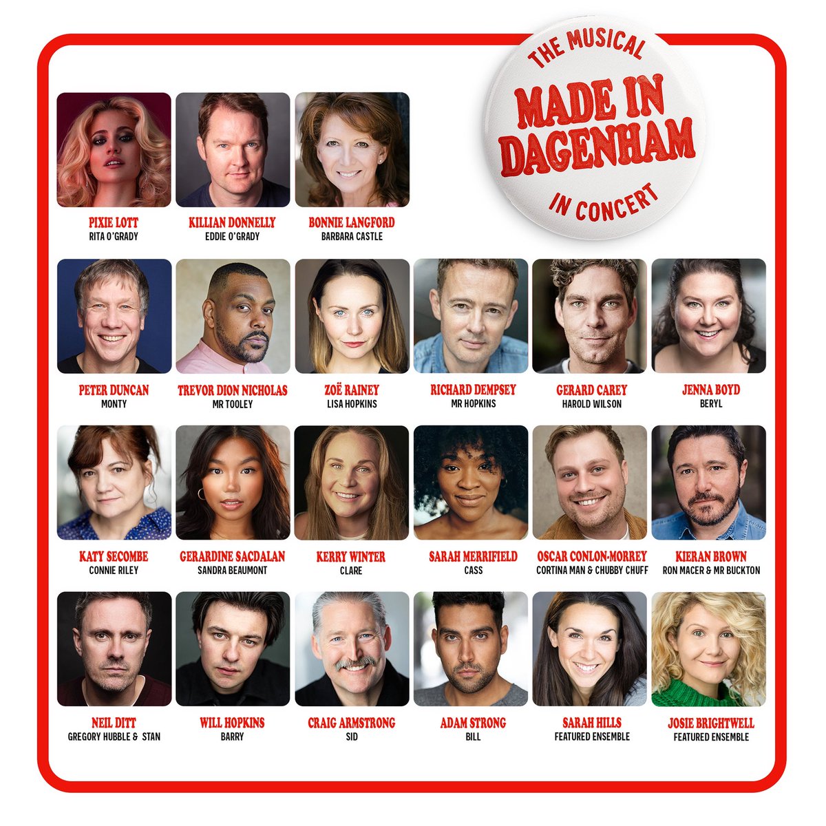 SiscoEnts's tweet photo. 📣 FULL CAST ANNOUNCED FOR MADE IN DAGENHAM | IN CONCERT
We are so thrilled to introduce our incredible cast for Made In Dagenham - In Concert at The London Palladium on 16th March 2024! DON’T MISS OUT! 🎟 https://t.co/U54WRTaDUp https://t.co/QsqsBMNVoH