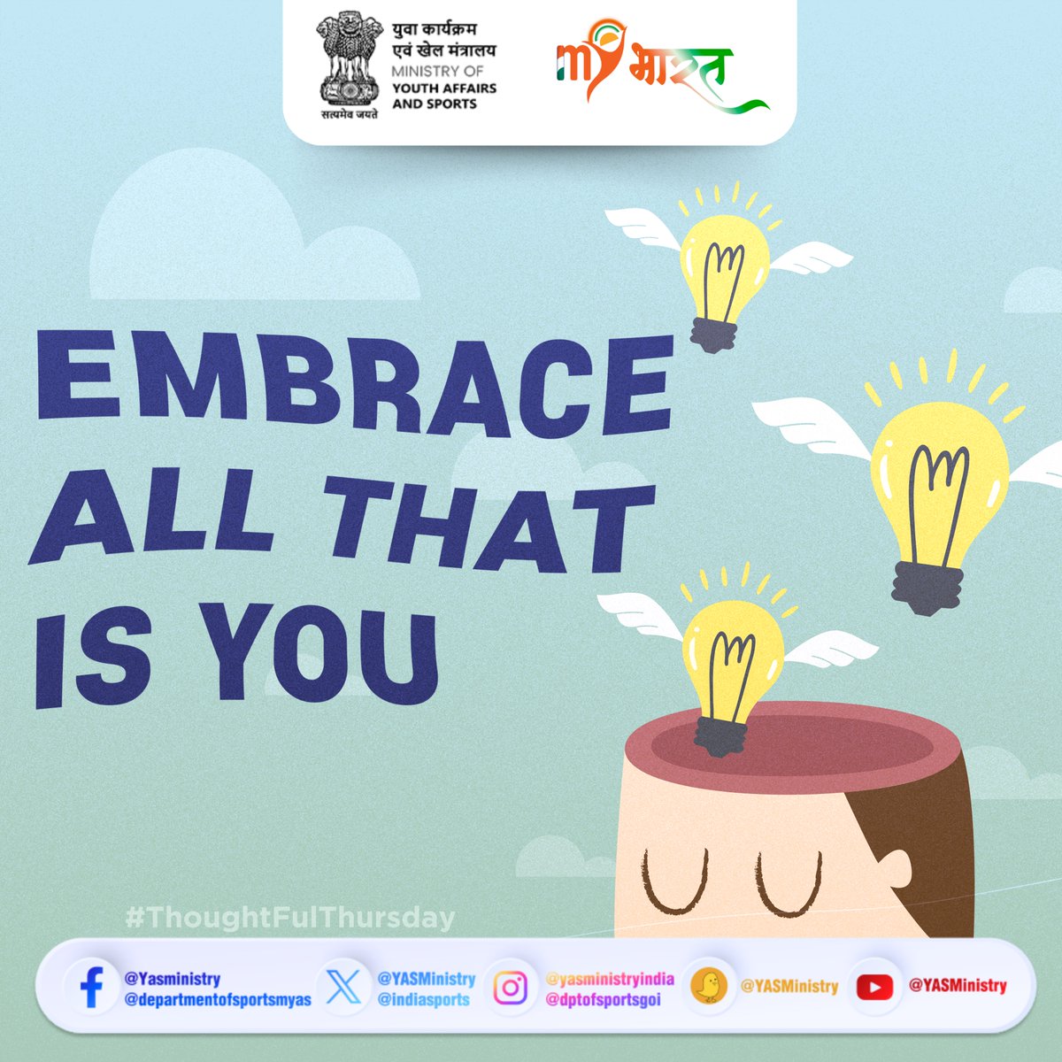 YASMinistry's tweet photo. Embrace all that is you. Today, let’s celebrate the beauty of self-discovery and authenticity. ✨

#ThoughfulThursday https://t.co/ZzQhfPlRkE