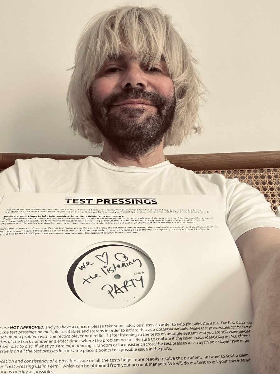 Retweet for a chance to win this signed test pressing of The @LlSTENlNG_PARTY compilation album 🙌 Out on March 15th in all good record shops. Winner picked at random: 10pm on March 14th Track listing and more info: demonmusicgroup.co.uk/catalogue/rele… Beard: Model’s own