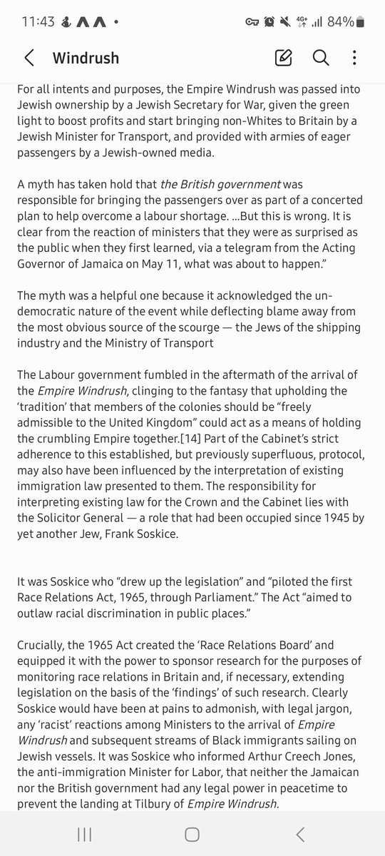 CulturedGrug90's tweet image. #windrushline #windrush #jews #immigration #mythology  Tapping the sign again.

theoccidentalobserver.net/2015/07/12/jew…