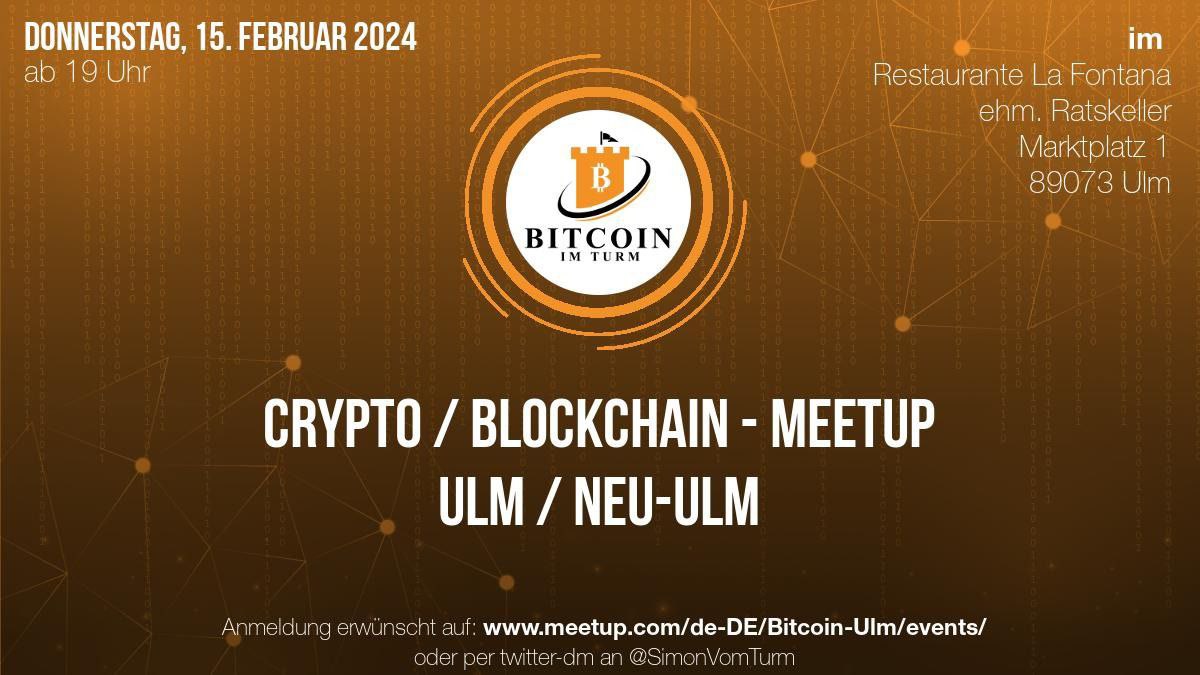Unser #BitcoinMeetup findet wie immer jeden dritten Donnerstag im Monat statt. Schaut vorbei für interessante Gespräche rund um das Thema #Bitcoin. Themen wie das #LightningNetwork oder #LiquidNetwork sind natürlich auch immer dabei.