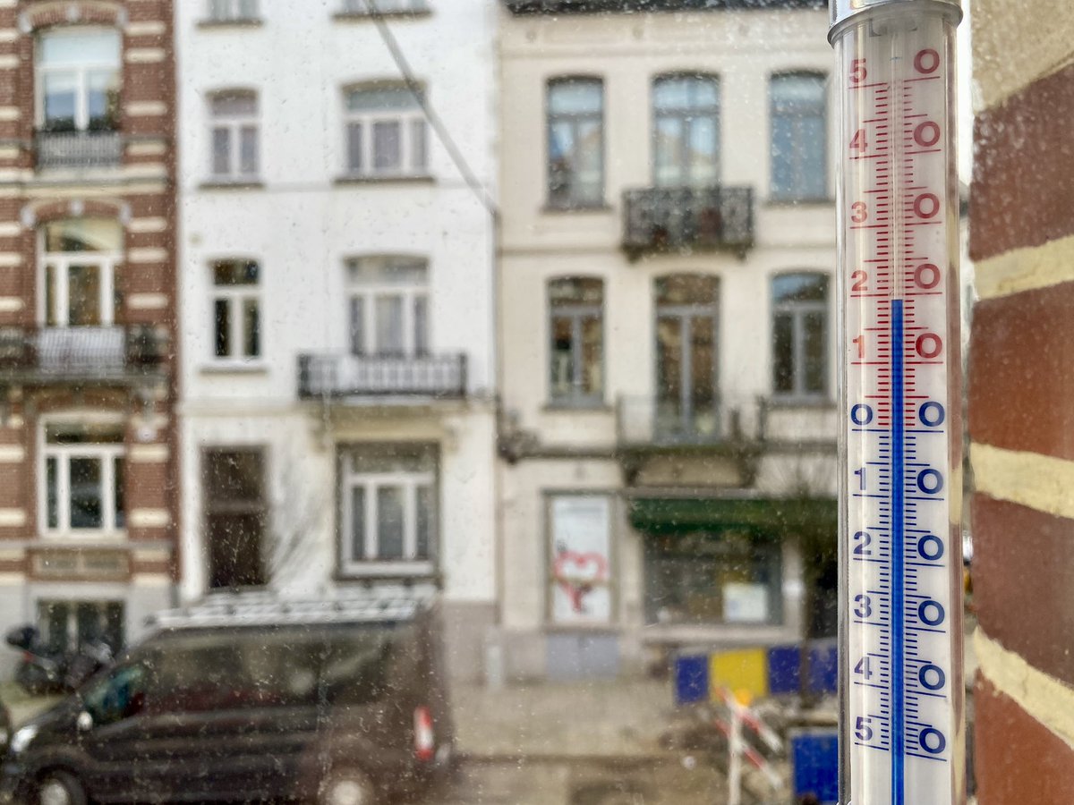 The temperature in Brussels on February 15th is 19 degrees Celsius. Nice winter.
