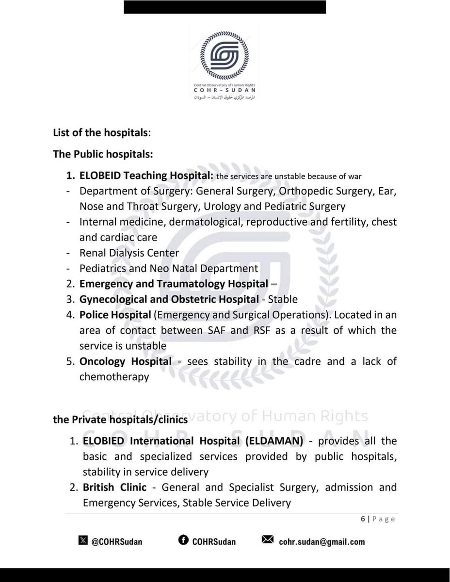 المرصد المركزي لحقوق الإنسان - السودان. COHR-Sudan (@cohrsudan) on Twitter photo 