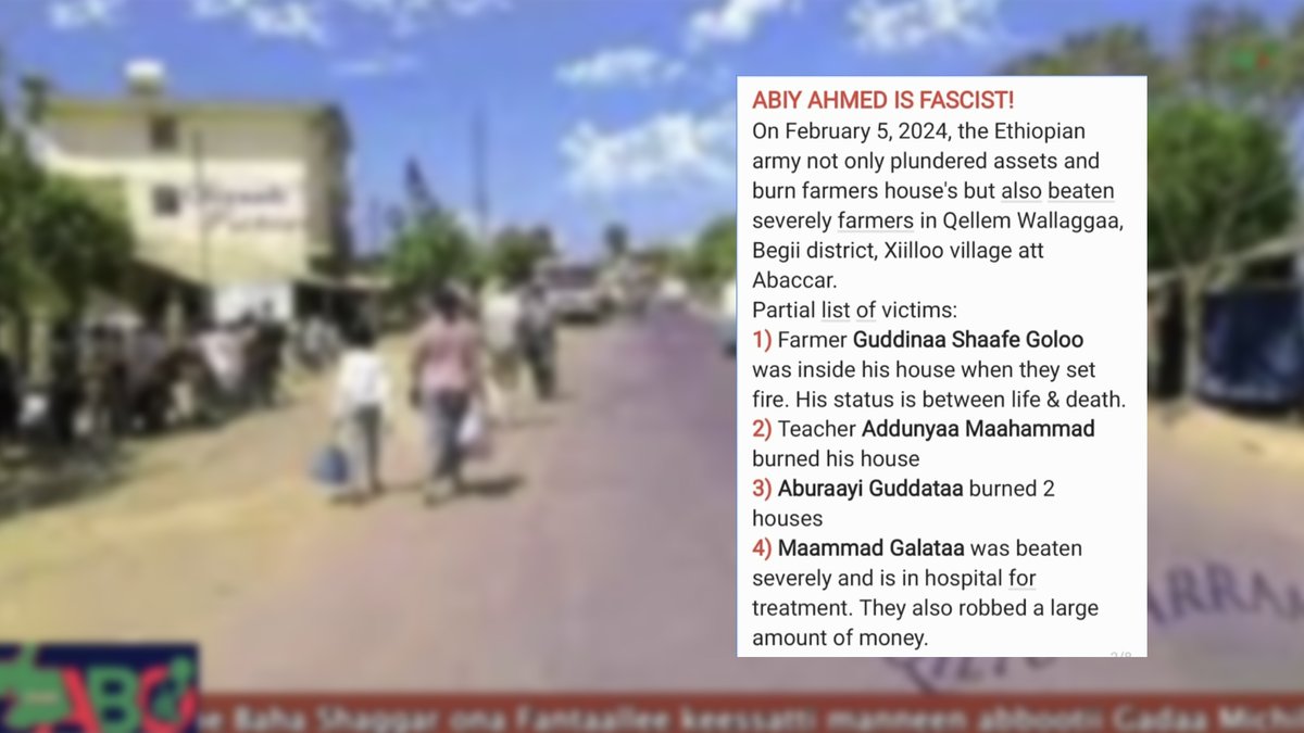 hawwiijatani's tweet photo. W. Wallaggaa, Qilxuu Kaarraa D.: On 2/8/2024, Fascist Abiy's Ethiopian army plundered assets, burned farmers houses including 2 tons of grains & 1 ton coffee. Stop Abiy-made-famine & hopelessness! https://t.co/euosVgotQV @MikeHammerUSA @EUSR_Weber @NorwayMFA @AP @FAO #SaveOromo