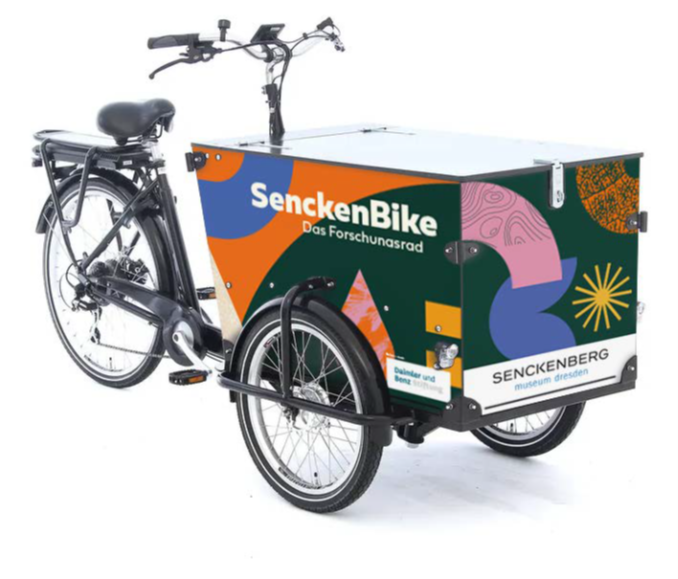 Die #Senckenberg Naturhistorischen Sammlungen Dresden haben die Ausschreibung der #dbstiftung 2023 „Innovative Wissenschaftsvermittlung“ gewonnen und führen eine fünfteilige Veranstaltungsreihe mit zwei E-Lastenrädern unter freiem Himmel durch. 
#wisskomm
