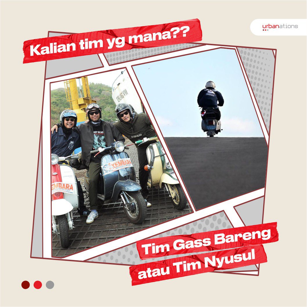 Mimin sih Tim Nyusul yah, kalau kalian gimana ?!

#urbanations