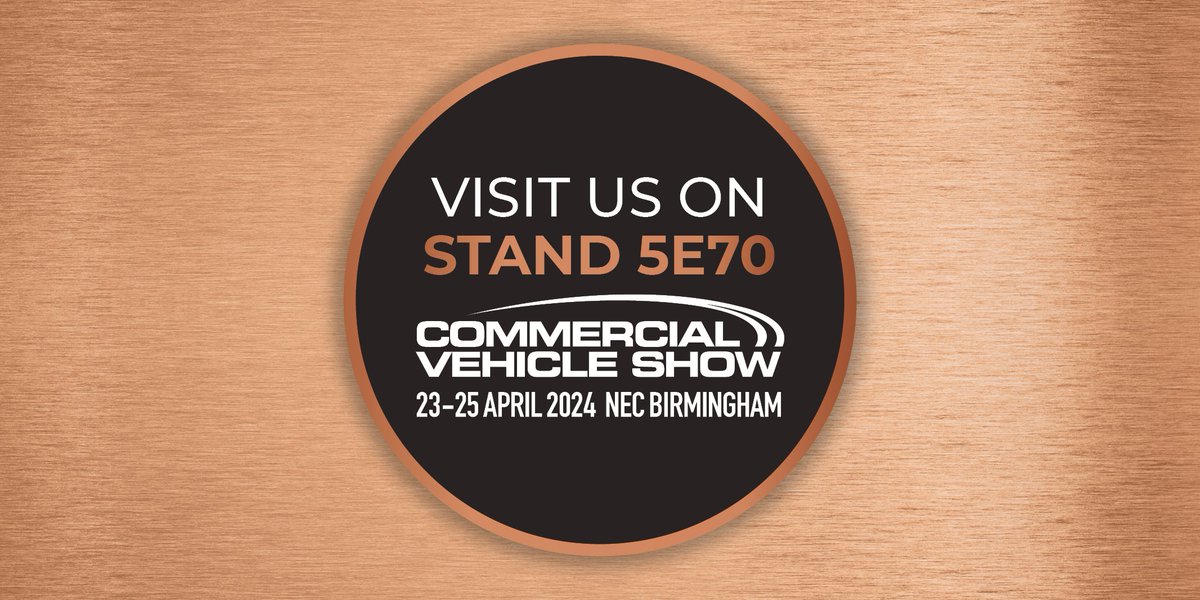 We are exhibiting at this year's <a href="/TheCVShow/">Commercial Vehicle Show</a>!

Find us on stand 5E70 from the 23rd – 25th April 2024.

Register for your free entry ticket here: ow.ly/c3wg50QBKou
