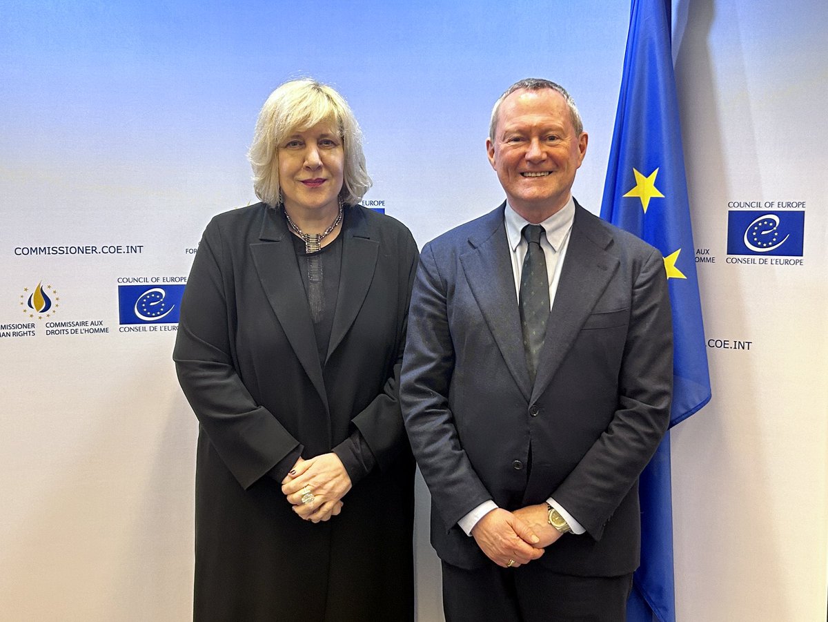 I wrapped up three invaluable days of induction at @coe in an excellent meeting with @MarijaPBuric . My thanks to @CommissionerHR for hosting me. I’m looking forward to hitting the ground running on 1 April!