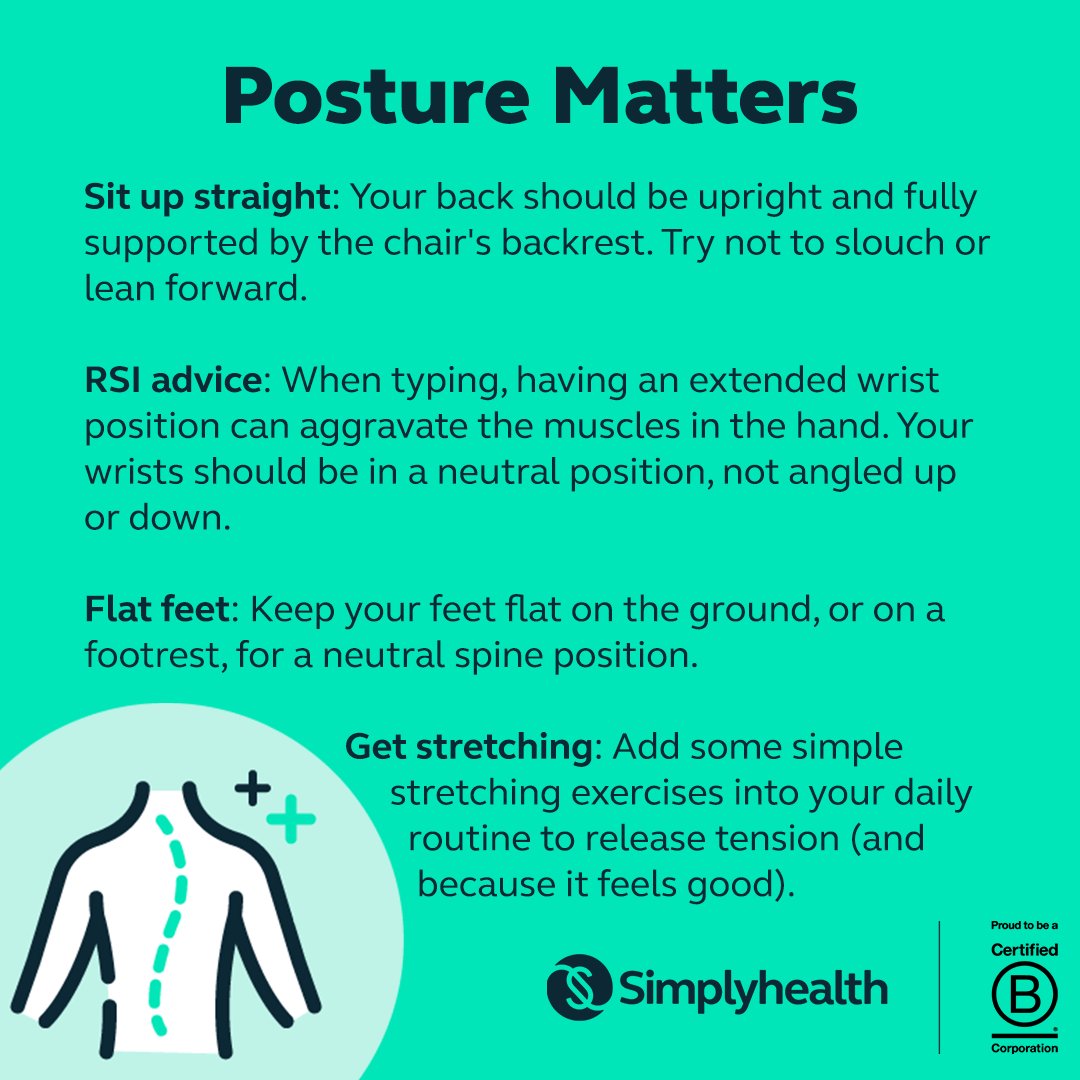 Our recent survey showed that three in 10 Brits are suffering from back pain at work. That’s why it’s important to know how to maintain good posture, to help keep your body pain free. Find out more: bddy.me/48cGJS4